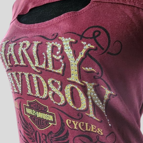 NWT HARLEY DAVIDSON TOP Med Pullover - Picture 7 of 9